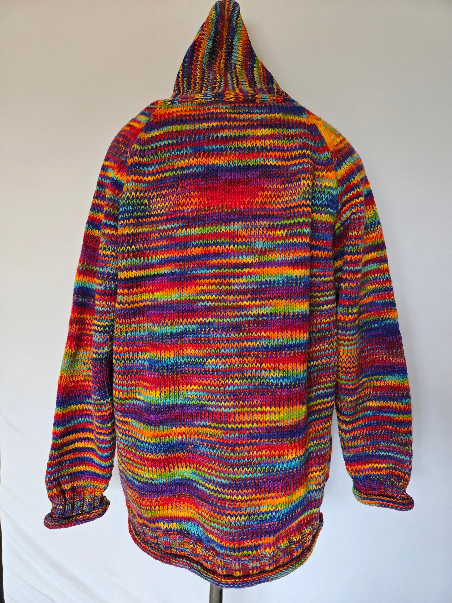 Wool Hoodie - Tie Dye Stripes
