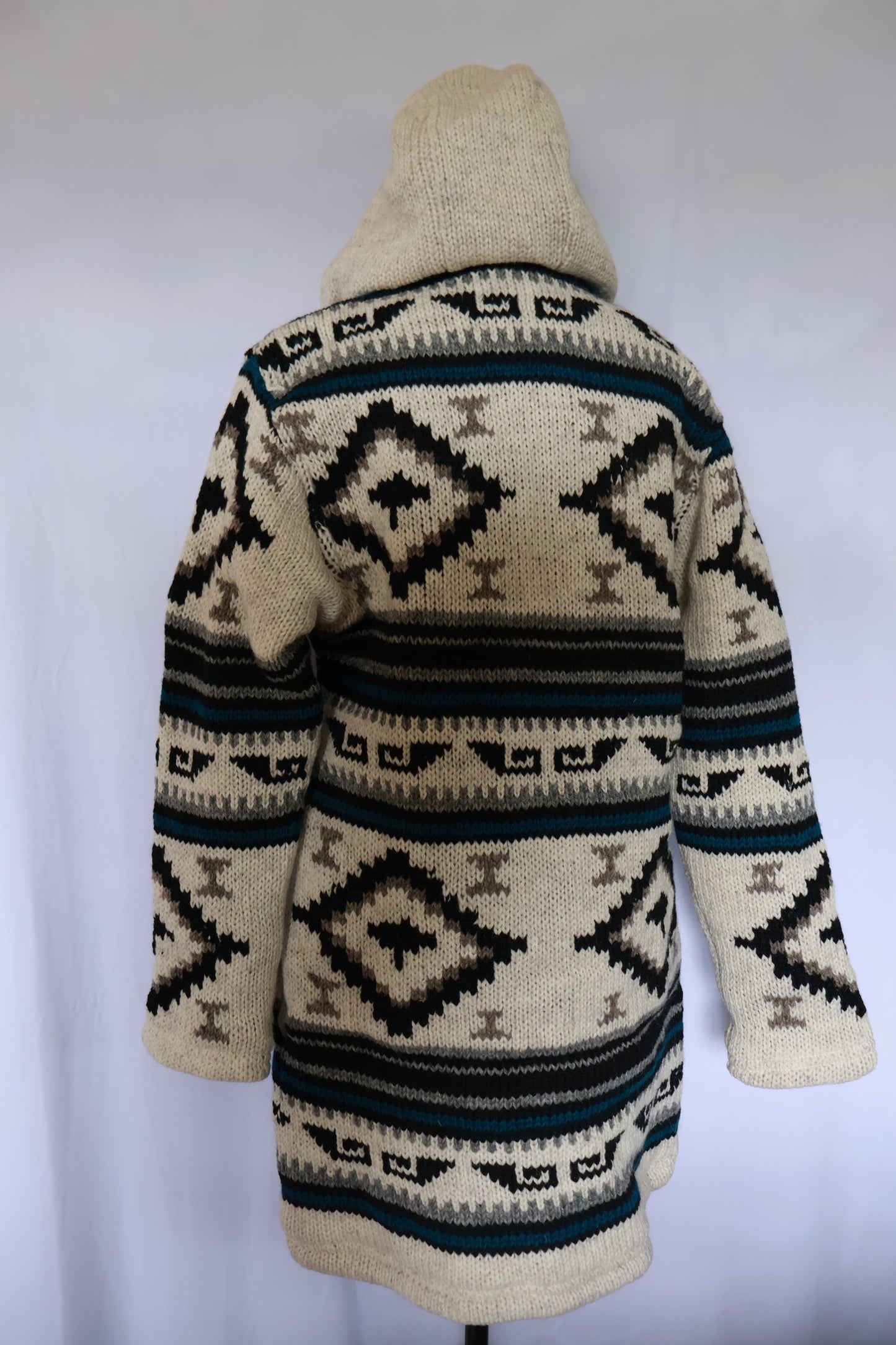 Wool Fleece Lined Jacket - Long - Diamond