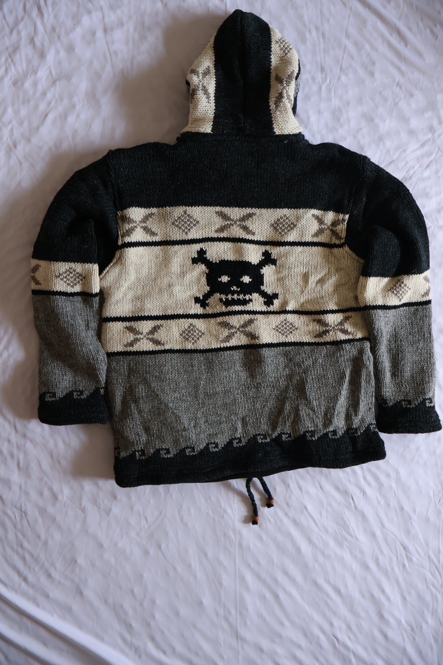 Wool Fleece Lined Jacket - Skull