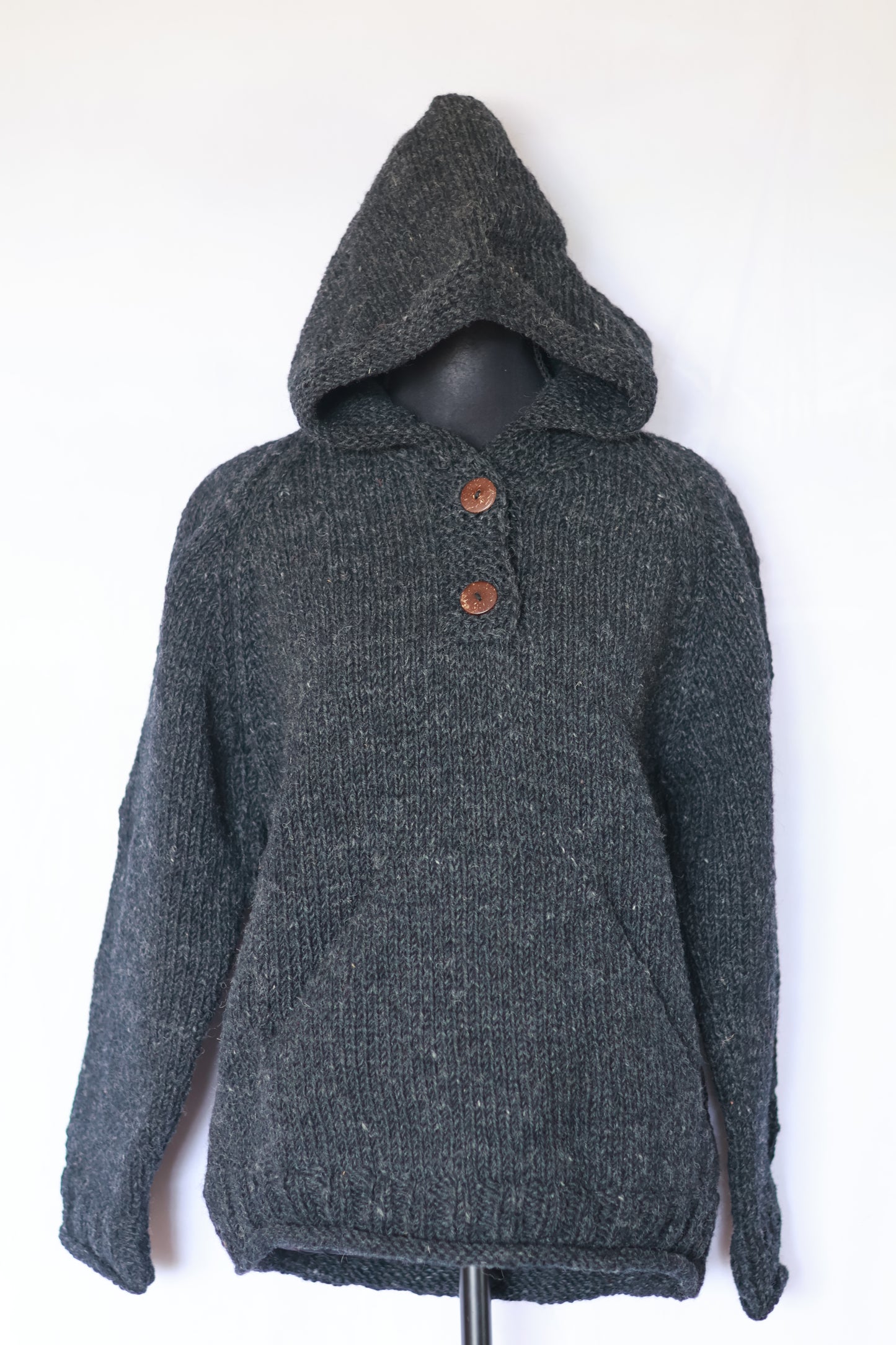 Wool Hoodie - Solid Color