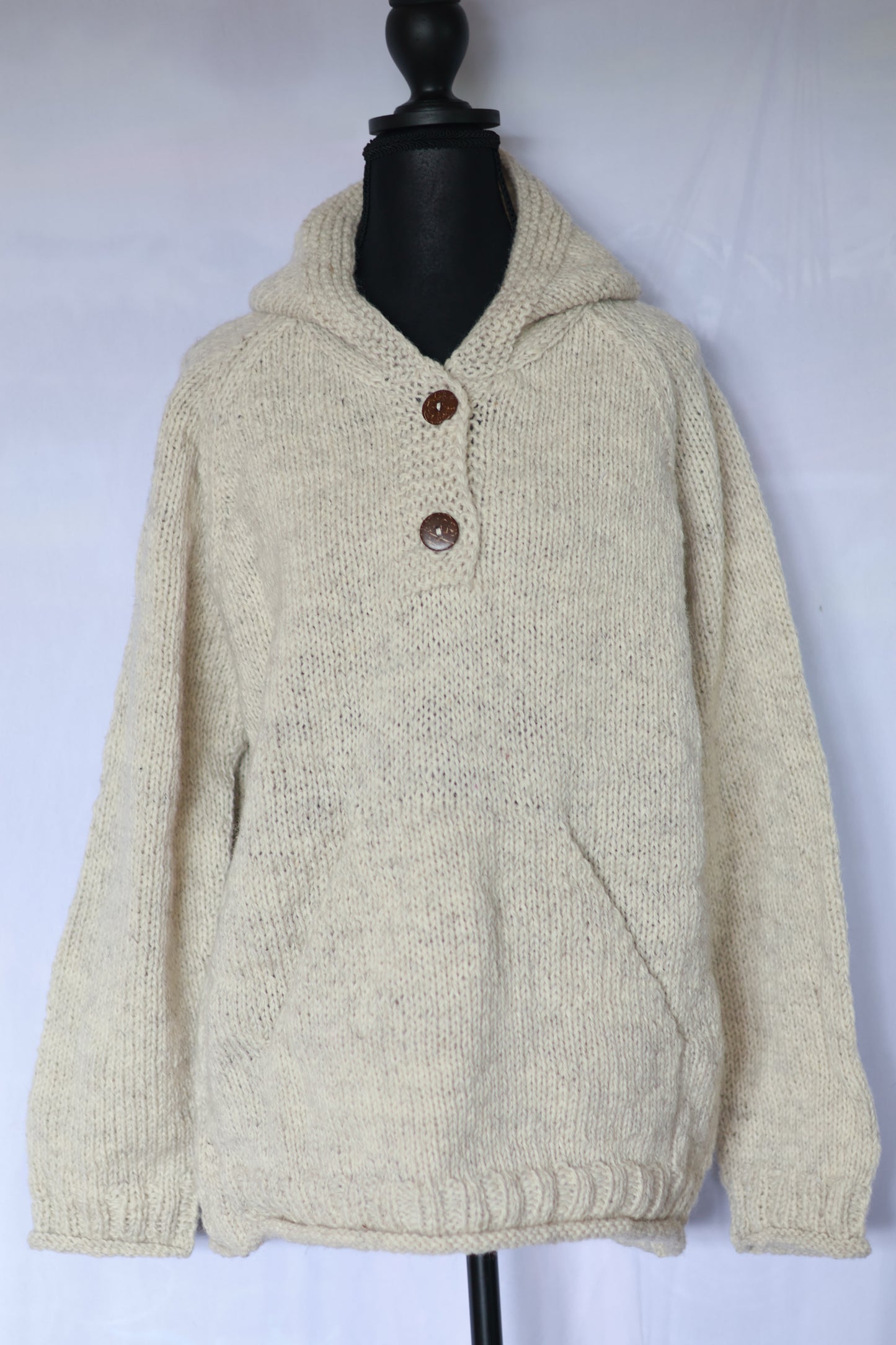 Wool Hoodie - Solid Color