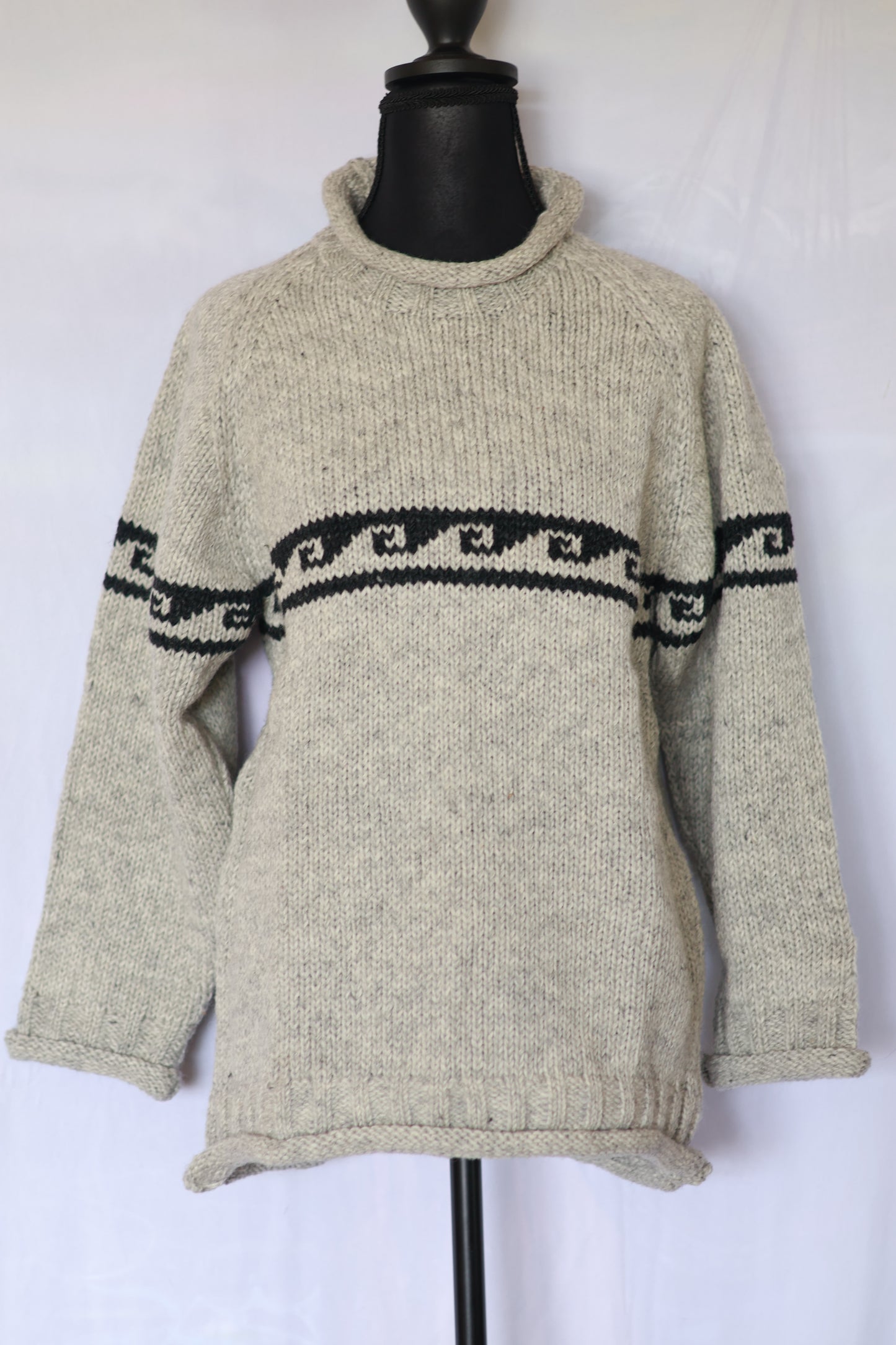Roll Neck Sweater - Wave