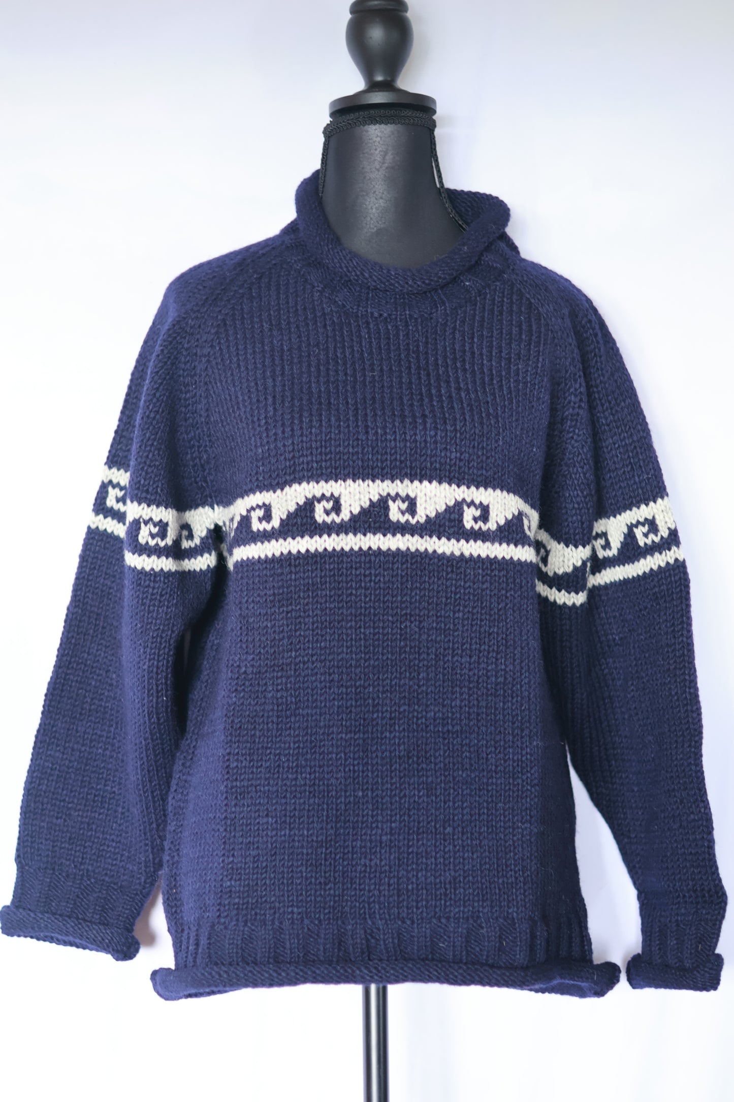 Roll Neck Sweater - Wave