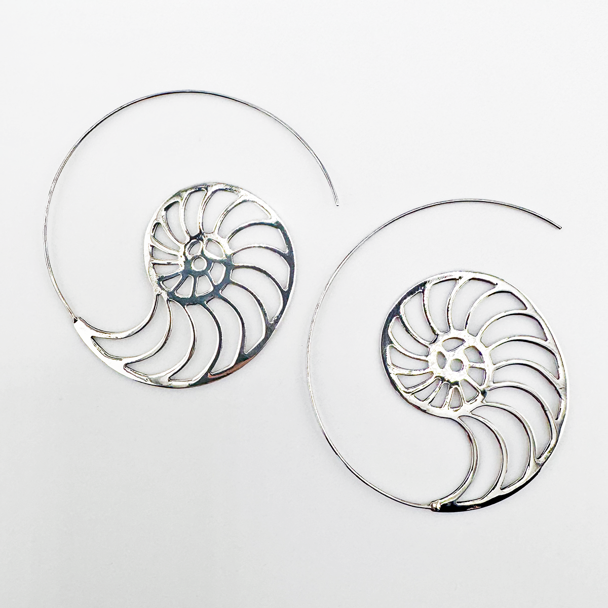Shell Silver Earrings