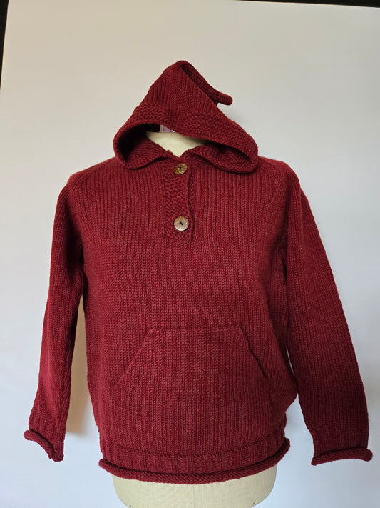 Wool Hoodie - Solid Color