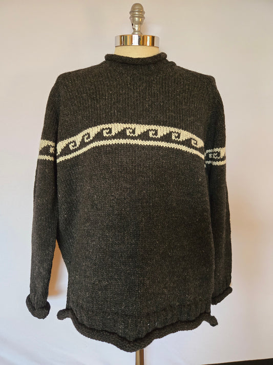 Roll Neck Sweater - Wave