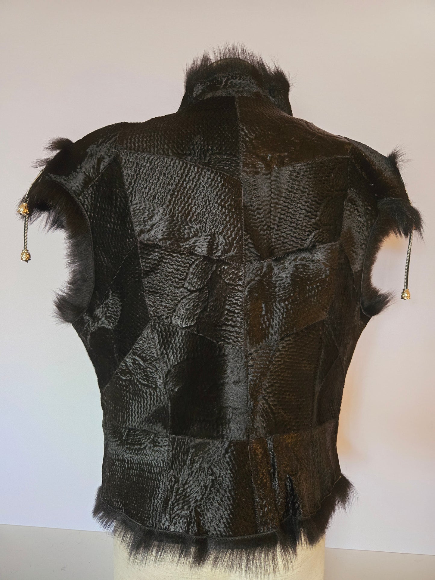 Ember Leather & Fur Accent Vest