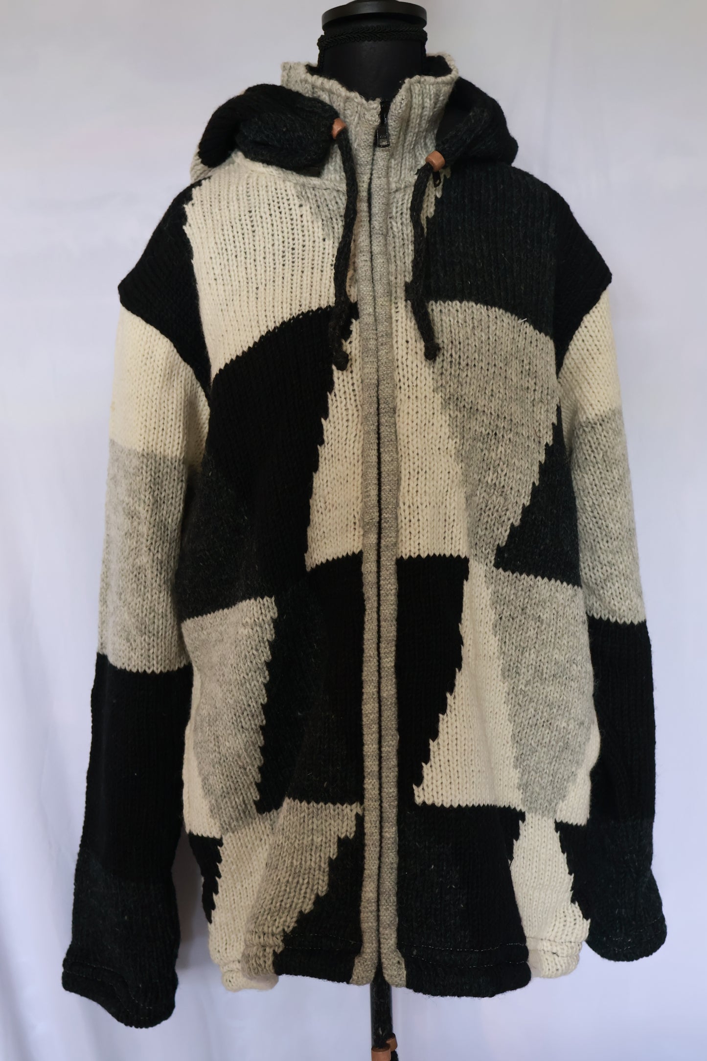 Wool Fleece Lined Jacket - Diamond Checkered