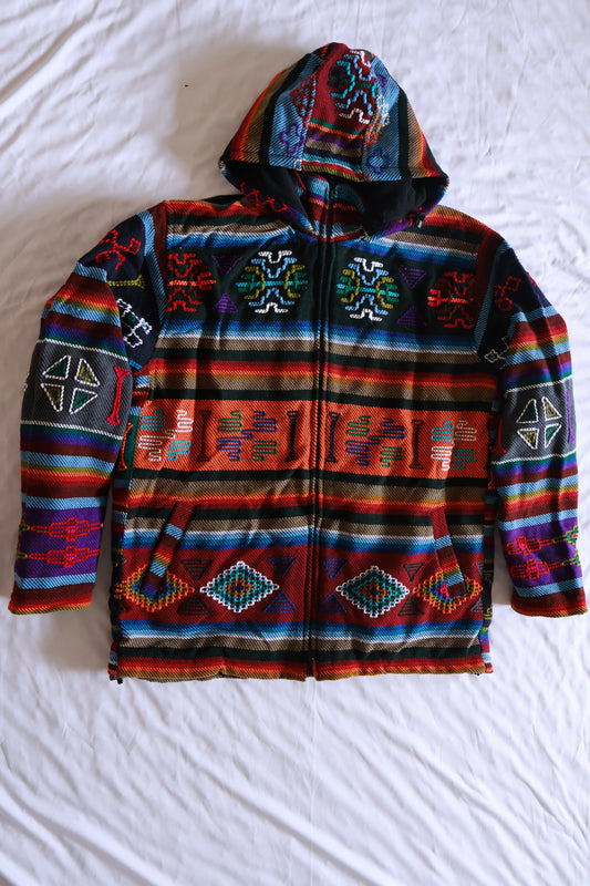 Fleece Lined Jacket - Bhutanese Pattern