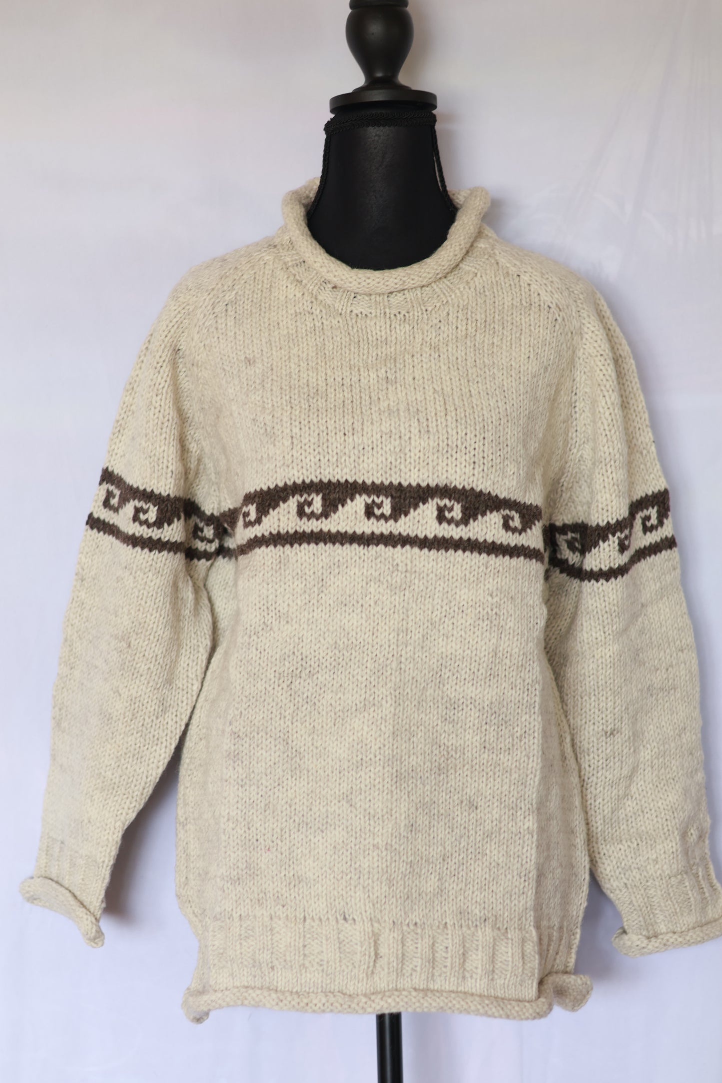Roll Neck Sweater - Wave