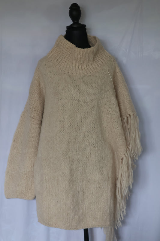 Solstice One-Sleeve Alpaca Poncho