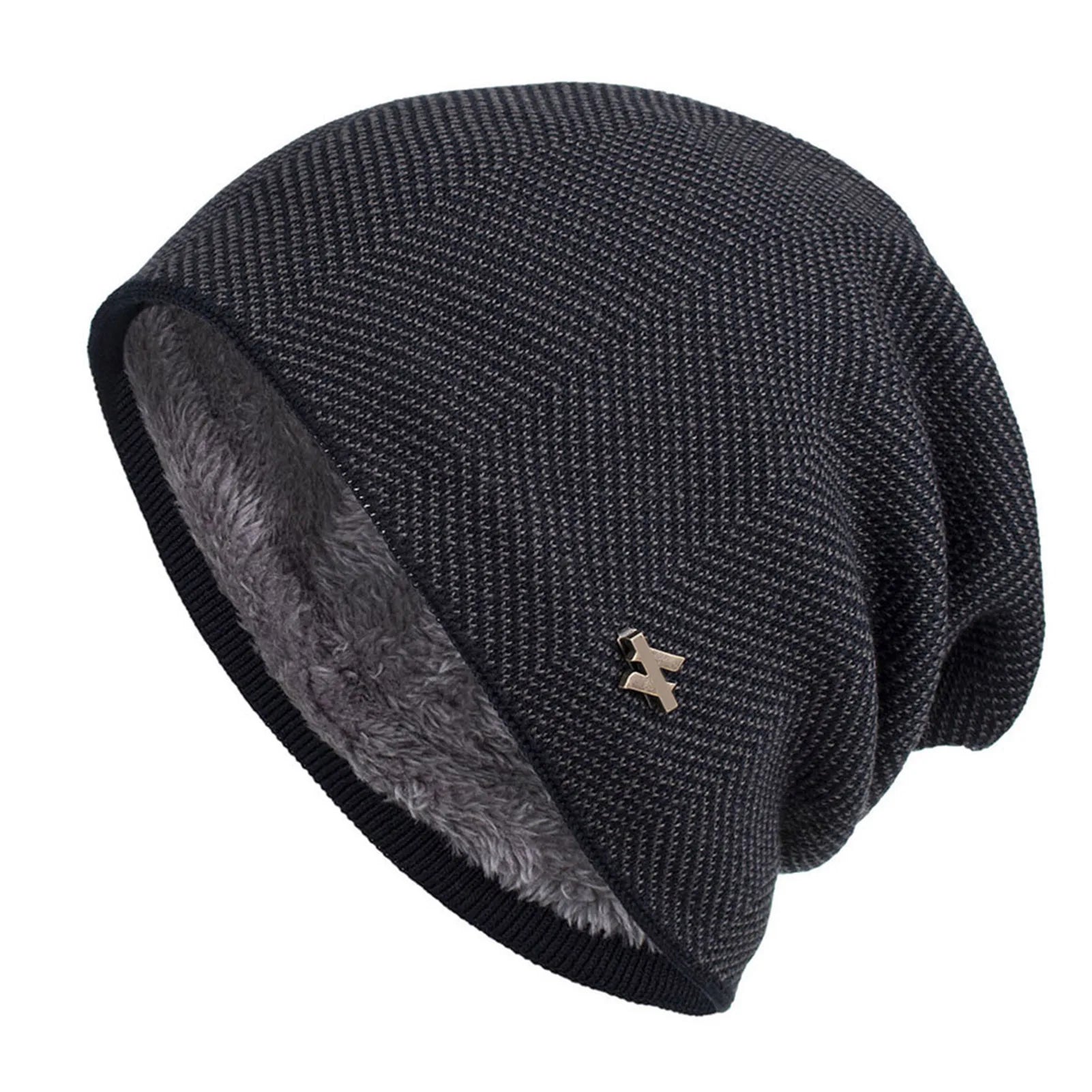 Fleece-Lined Winter Knit Beanie – Unisex Warm Snow Cap
