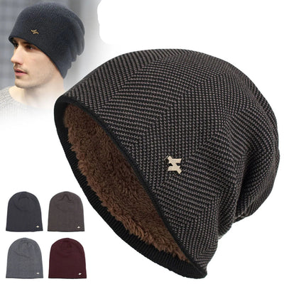 Fleece-Lined Winter Knit Beanie – Unisex Warm Snow Cap