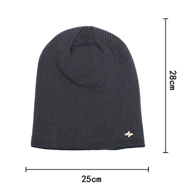 Fleece-Lined Winter Knit Beanie – Unisex Warm Snow Cap