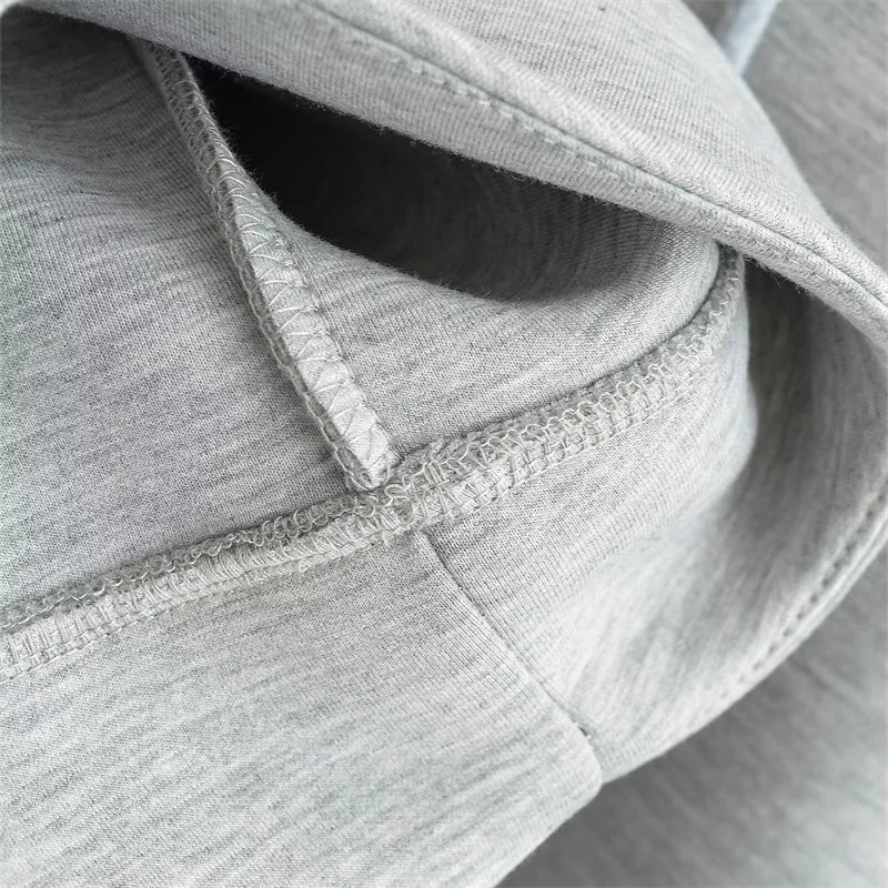 Oversized Zip-Up Hoodie – Women's Unisex High Street Outerwear