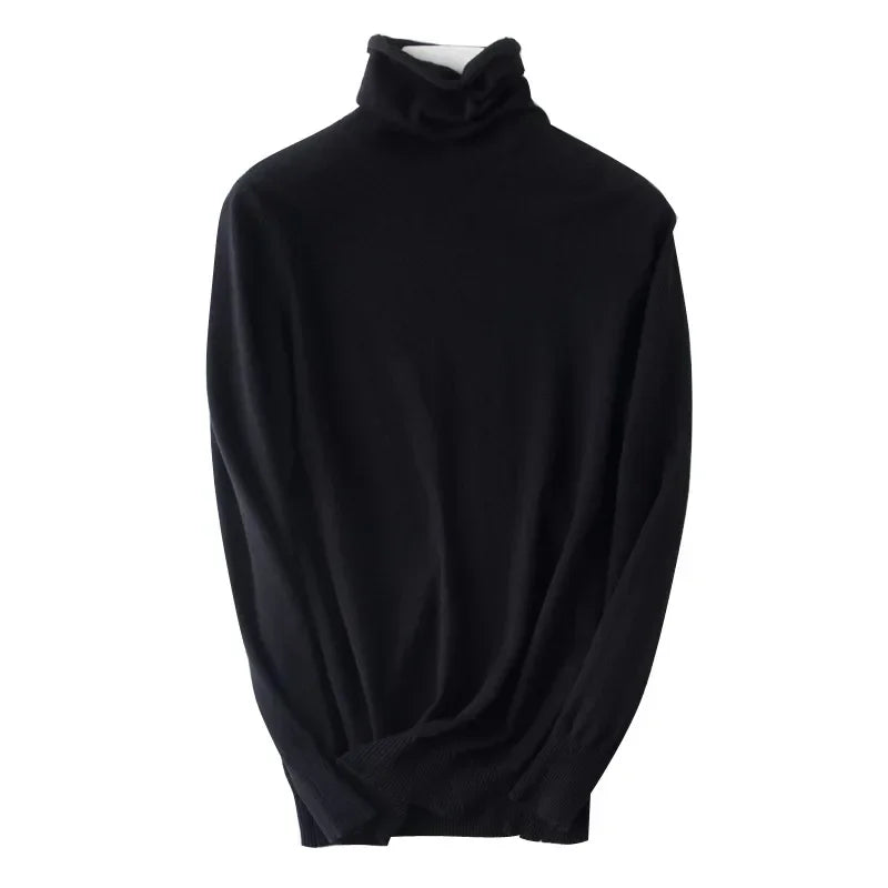 Turtleneck Slim-Fit Women's Sweater – Korean Knit Pullover Jumper