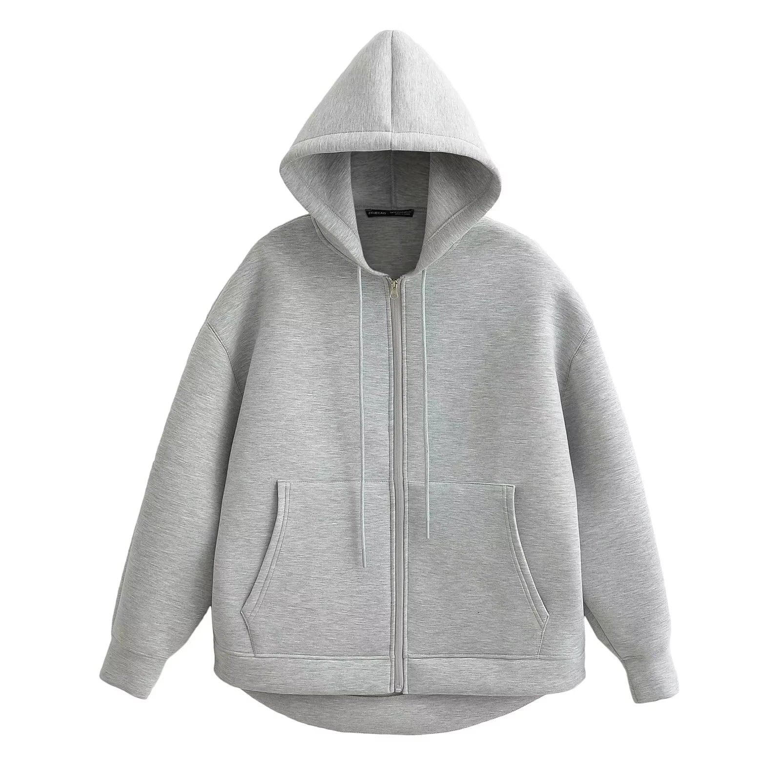 Women's Oversized Zip Hoodie Jacket – Chic Office Casual Outerwear