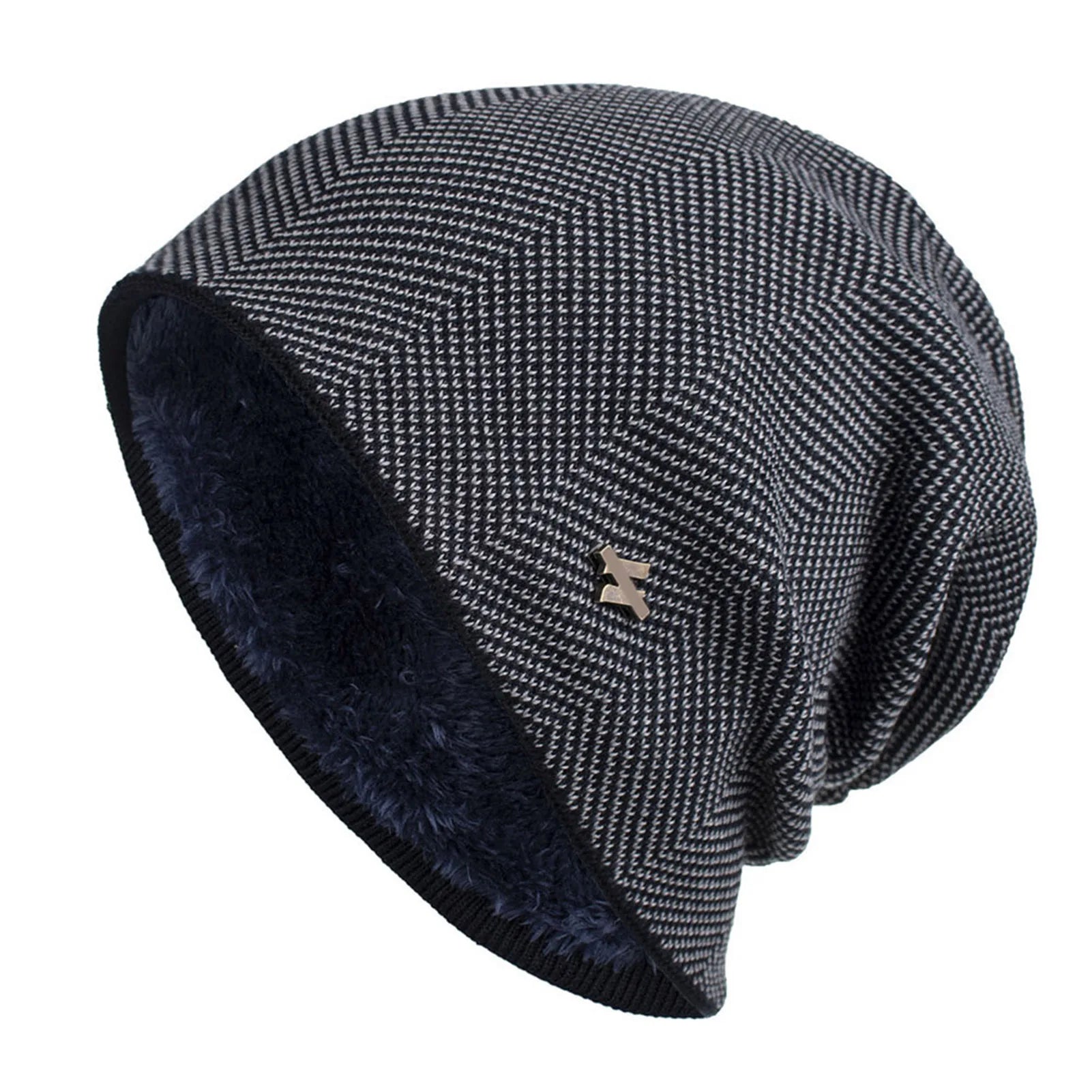 Fleece-Lined Winter Knit Beanie – Unisex Warm Snow Cap